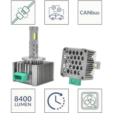 Żarniki Xenon M-Tech D3S LED 6000K 35W canbus
