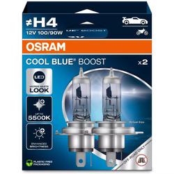 Żarówki halogenowe Osram H4 12V 100/90W P43T COOL BLUE BOOST 5000K komplet