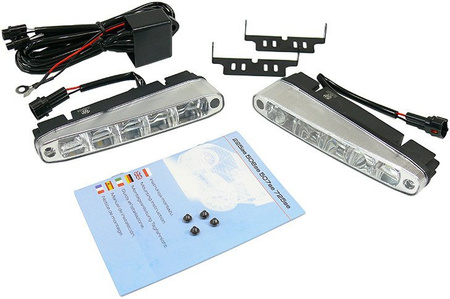 Światła do jazdy dziennej M-Tech LDO506 5 LED 12V RL00 automat