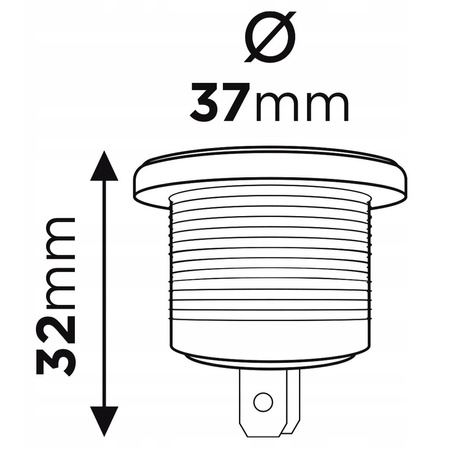 Woltomierz miernik samochodowy AMiO 3-32V MOD-2