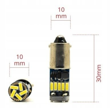 Żarówki LED EinParts T4W BA9s 12V SMD canbus 