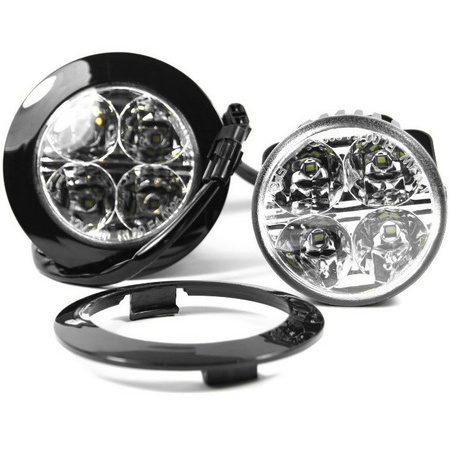 Światła do jazdy dziennej M-Tech fi 90 mm 4 LED 6-32V RL00 automat