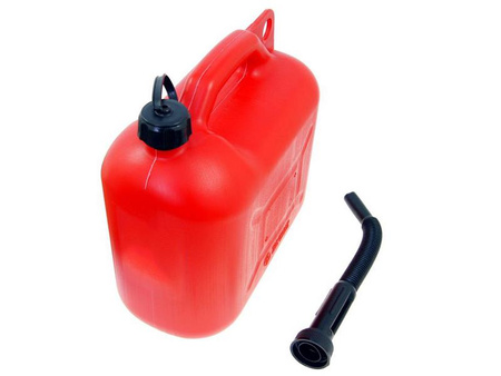 Kanister plastikowy z lejkiem Carmotion 10L czarny