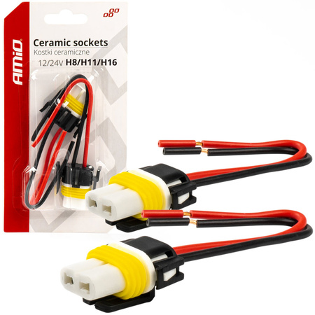 Kostki montażowe AMiO H8/H11/H16 cermiczne