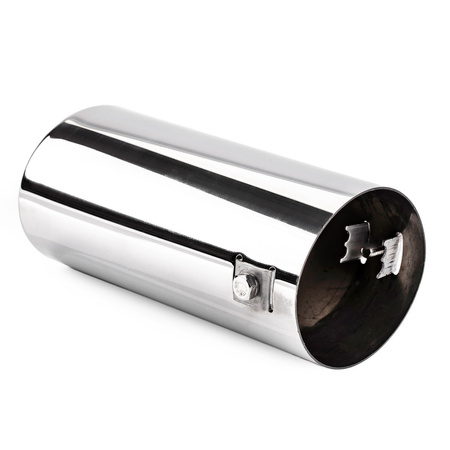 Końcówka tłumika AMiO chromowana ze stali nierdzewnej 82mm