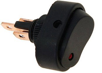 Przełącznik elektryczny z czerwoną diodą, max 30A