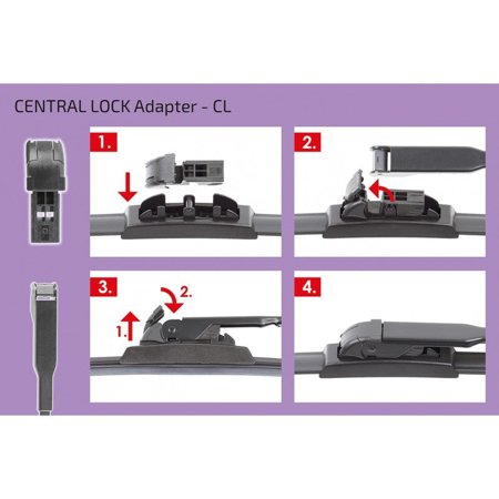 Adaptery do wycieraczek samochodowych ALCA / HEYNER - Audi A8 Central Lock