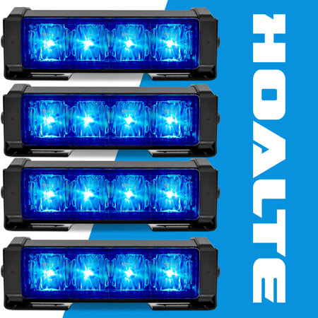 Diodowe koguty LED stroboskopy niebieskie blue Hoalte