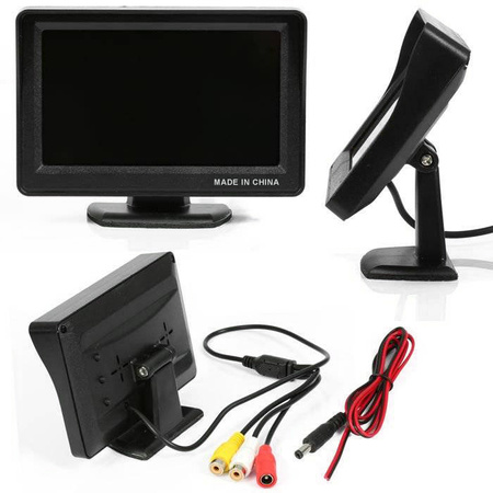 Monitor wyświetlacz LCD 4,3" do kamer cofania parkowania 