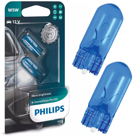 PHILIPS W5W Xtreme Vision Ultra T10 12V 2szt/kpl