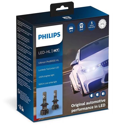 Żarówki LED H7 Philips Ultinon Pro9000 12V 5800K