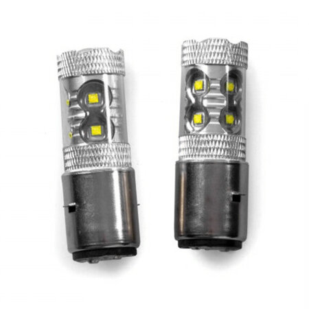 Żarówki LED S2 BA20d 10 SMD CREE 50W 6000K