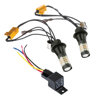 DRL LED 2w1 z kierunkowskazem 96 SMD PY21W BAU15s